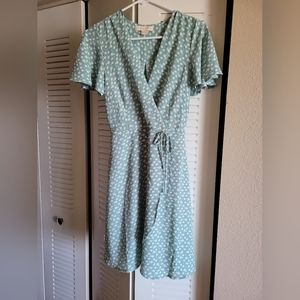 Monteau Light Green Dress